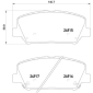 P30065X BREMBO КОЛОДКИ ТОРМОЗНЫЕ ДИСКОВЫЕ KIA