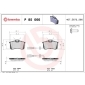 P85066 Brembo Колодки тормозные дисковые зад