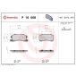 P16008 BREMBO Комплект тормозных колодок