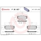 P30057 Brembo Колодки тормозные задние KIA