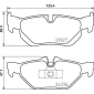 P06105 BREMBO КОЛОДКИ ТОРМОЗНЫЕ ДИСКОВЫЕ BMW