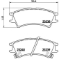 P30011 BREMBO Комплект тормозных колодок
