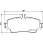 P50047 BREMBO Комплект тормозных колодок