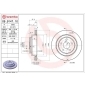 09914710 Brembo Диск тормозной задний