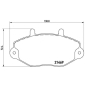 P24033 BREMBO Комплект тормозных колодок