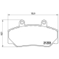 P86006 BREMBO Комплект тормозных колодок