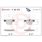 P06072 BREMBO Комплект тормозных колодок
