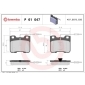 P61047 BREMBO Комплект тормозных колодок