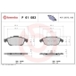 P61083 Brembo Колодки тормозные дисковые