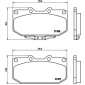 P56025 Brembo Колодки тормозные дисковые