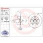 08691114 Brembo ДИСК ТОРМОЗНОЙ AUDI A4 B5
