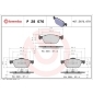 P28076 Brembo комплект колодок для дисковых