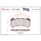 P37018 Brembo Колодки тормозные дисковые