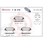P30076 Brembo Колодки тормозные дисковые