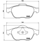 P68032 Brembo Тормозные колодки