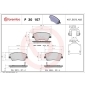 P30107 Brembo Колодки тормозные дисковые