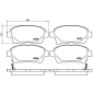 P83097 BREMBO Комплект тормозных колодок