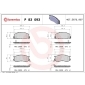 P83093 BREMBO Комплект тормозных колодок
