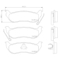 P37009 Brembo Комплект тормозных колодок