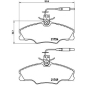 P61056 Brembo Колодки торм.пер.