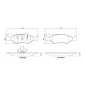 P24043 BREMBO Комплект тормозных колодок
