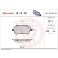 P23102 BREMBO Комплект тормозных колодок