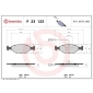 P23122 BREMBO Комплект тормозных колодок