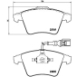 P85090 Brembo Колодки тормозные дисковые