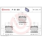 P61031 BREMBO Комплект тормозных колодок