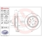 08693111 Brembo Тормозной диск