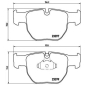 P44012 Brembo Колодки передние