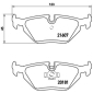 P06013 Brembo комплект колодок для дисковых