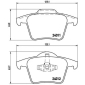 P86019 Brembo Колодки тормозные P86019