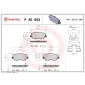 P30063 Brembo Колодки тормозные дисковые зад