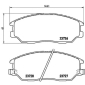 P30028 BREMBO комплект колодок для дисковых