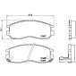 P54014 Brembo комплект колодок для дисковых