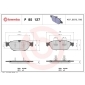 P85127 Brembo КОЛОДКИ ТОРМОЗНЫЕ ДИСКОВЫЕ