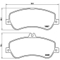 P50086 Brembo Колодки тормозные дисковые