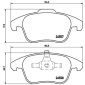 P61086 Brembo Колодки тормозные передние
