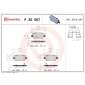 P30067 Brembo Колодки тормозные дисковые зад