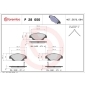 P28050 Brembo Колодки тормозные дисковые