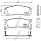 P49025 BREMBO Комплект тормозных колодок