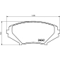 P49034 Brembo Комплект тормозных колодок