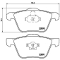 P86022 Brembo Колодки тормозные дисковые