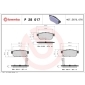 P28017 Brembo Колодки тормозные дисковые,