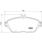 P50093 Brembo Колодки тормозные P50093