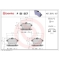 P50057 Brembo комплект колодок для дисковых