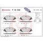 P44022 Brembo Колодки тормозные P44022