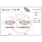 P23087 Brembo Колодки тормозные fiat 500