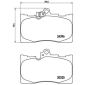 P83072 Brembo Колодки тормозные дисковые